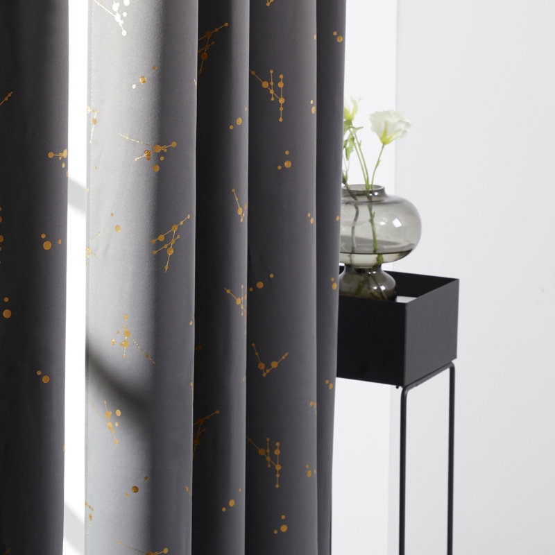 Makvala Room Darkening Curtain Pair, 52" W x 84" L, Gray