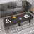 Modern Black Wooden Nesting Coffee Table Set