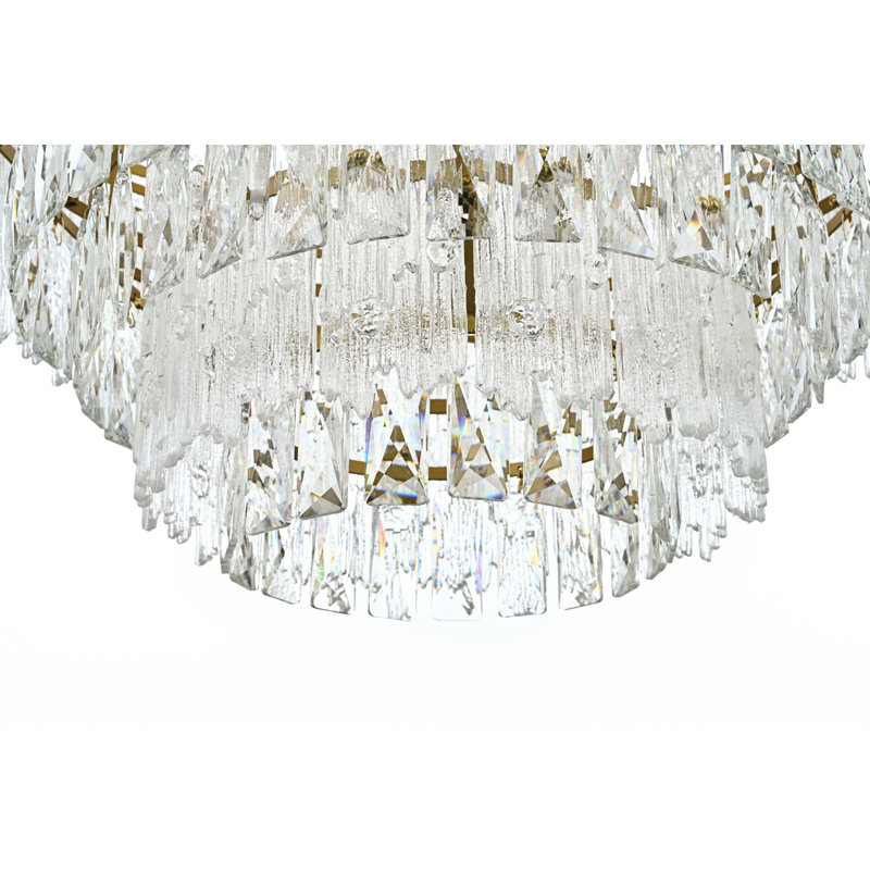 Lustre 10 lumières Hilma, Or satiné
