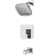 Verity Single Handle Wall Mounted Tub and Shower Trim Kit (Valve Not Included)