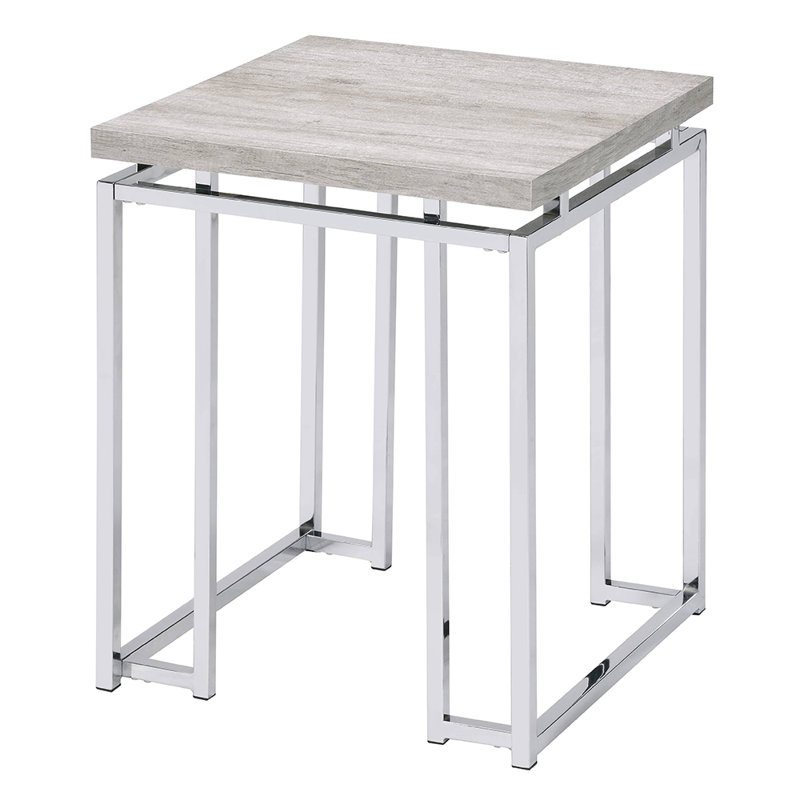 Table d'appoint carrée de style minimaliste moderne