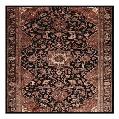 Tapis brun lavable à la machine