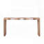 Console moderne - entrée longue de 62 po avec dessus à motif de chevrons
