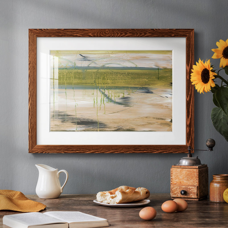Réflexions aquatiques I, Cadre érable, 14" H x 20" W x 1.5" D