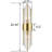 Gold Crystal Flush Mount Sconces (Set Of 2)-123117129