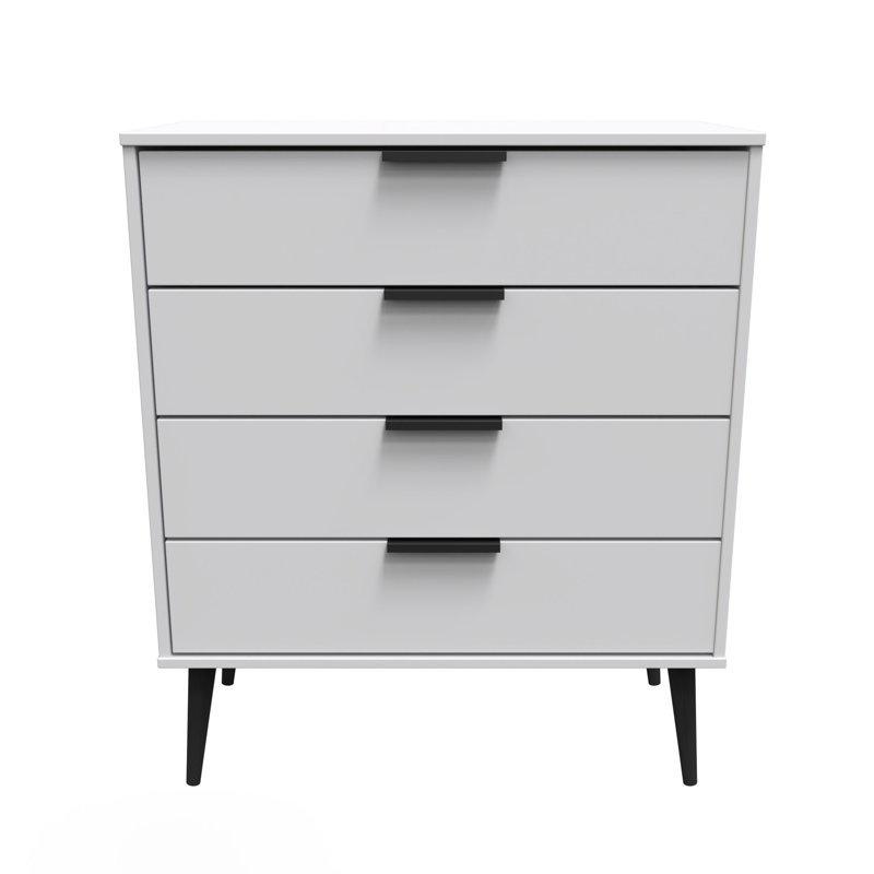 Turah 4 Drawer Chest (Ready Assembled), Grey