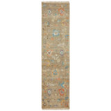 Colorburst Oushak Hand Knotted Area Rug in Tan