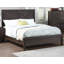Mobilier de chambre à coucher rustique contemporain en espresso de style grand lit 1pc
