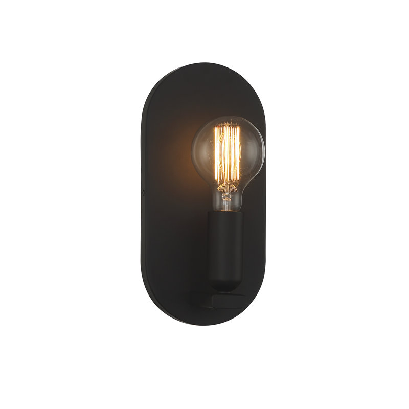 Applique murale articulée 1 lumière Thomasin Cassi, Noir mat