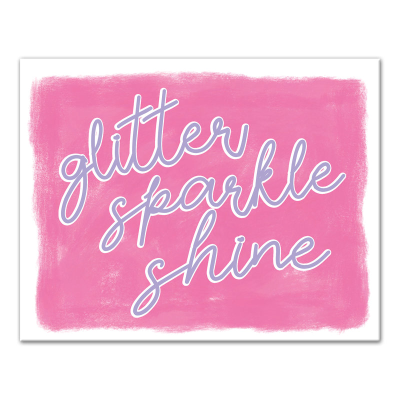 Glitter Sparkle Shine Print On Canvas; 3BD309AF44944C5FBBB5CFD37F8BC701 Square, 16" H x 16" W x 1.25" D