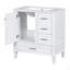 Ensemble de meuble-lavabo moderne avec lavabo 30 po, meuble-lavabo moderne avec porte à fermeture douce et 3 tiroirs, structure en bois massif-125515227
