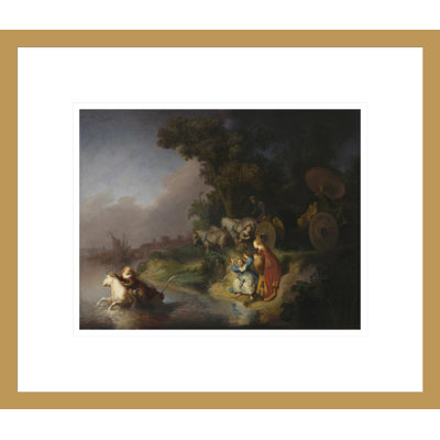«The Abduction of Europa» par Rembrandt van Rijn - Estampe numérique encadrée