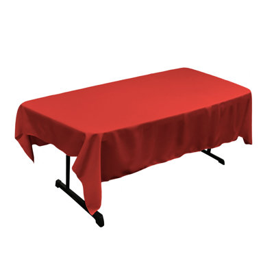 Fisher Rectangular Stain-Resistant Polyester Tablecloth