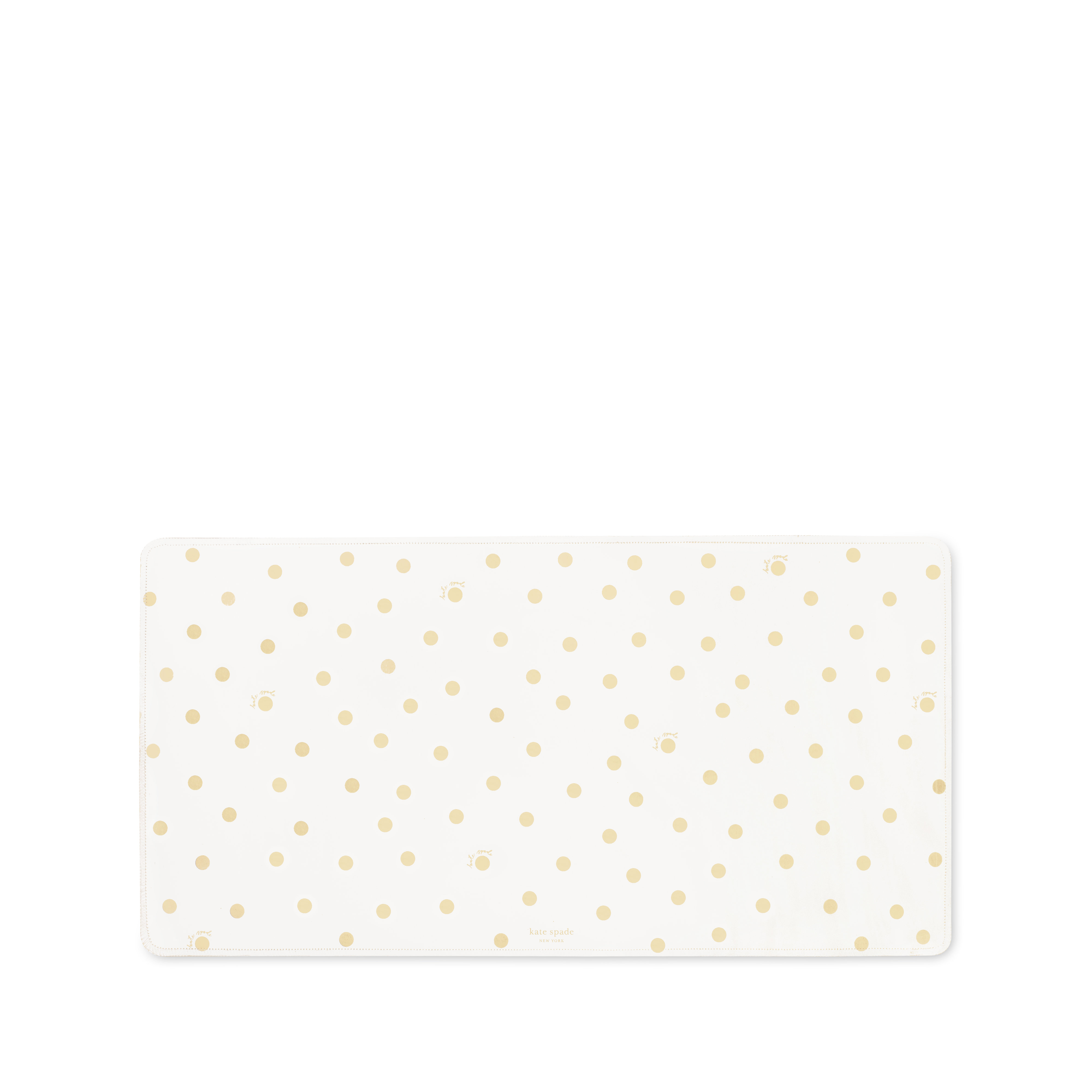 Download Kate Spade Logo With Gold Dots Wallpaper