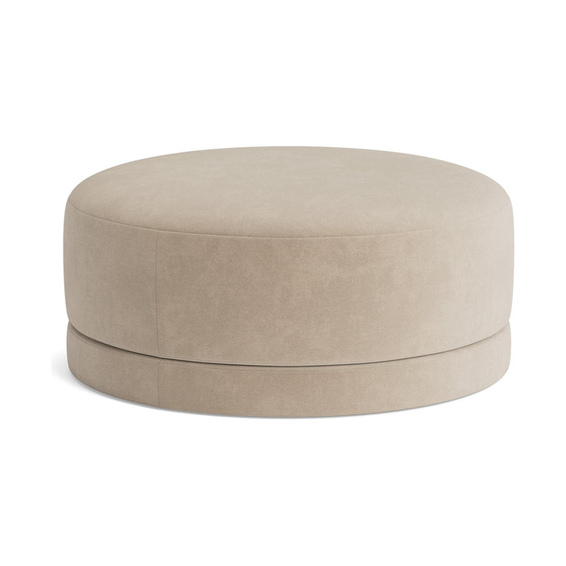 Eva Ottoman, Velvet - Beige