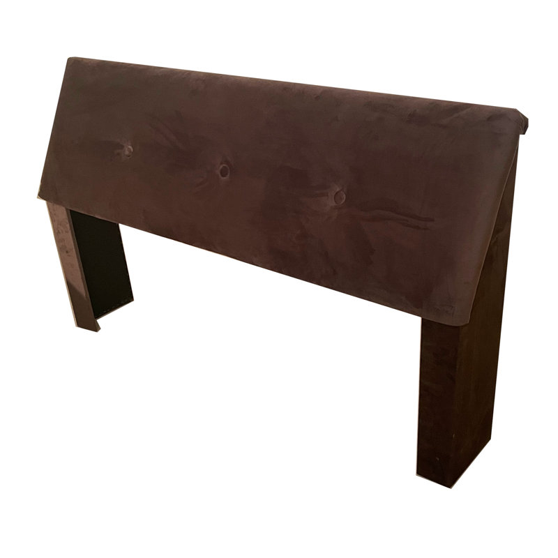 Tête de lit tapissier Taryiah, Tissu de suède moka, Double