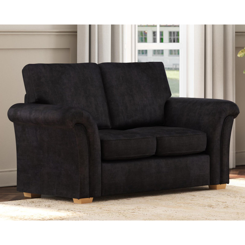 Castleacre Two Seater, Fixed Back, Ebony