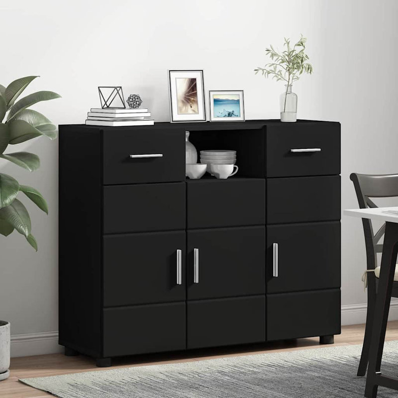 88.5cm Sideboard, Black