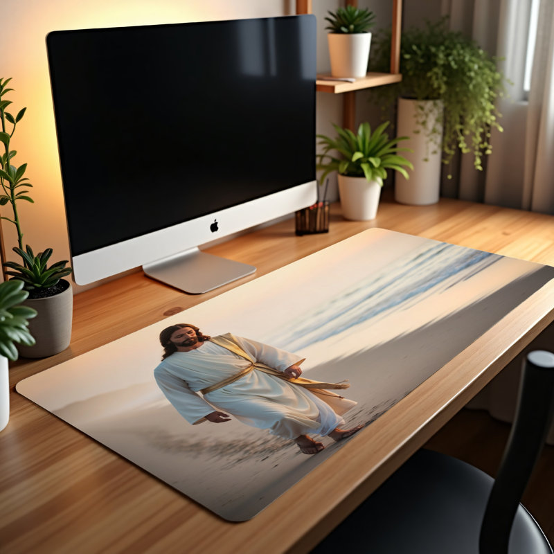 Polyester Desk Pad, 31.5x15.5