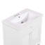 Meuble-lavabo 30 po avec lavabo, armoire de salle de bain avec deux portes et un tiroir