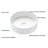 Modern 15-1/2 in. Round Bathroom Ceramic Vessel Sink Art Basin in Matte White