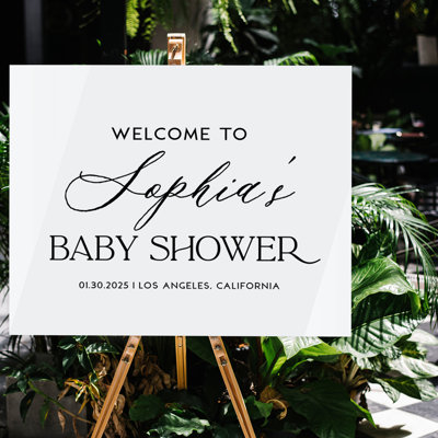 Panneau de bienvenue personnalisé pour fête de naissance