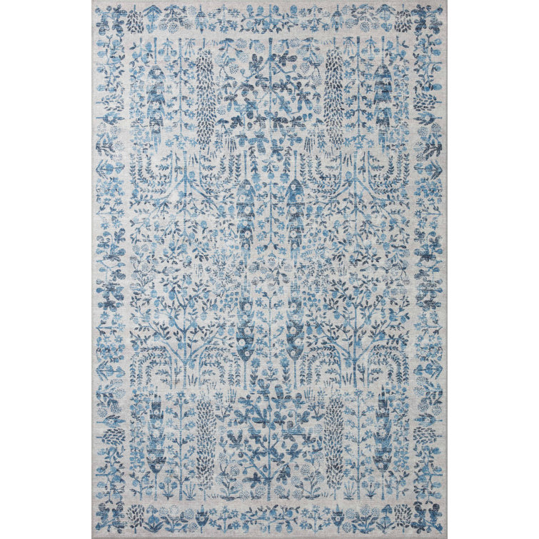 Rifle Paper Co. X Loloi Maison Grove Blue Area Rug