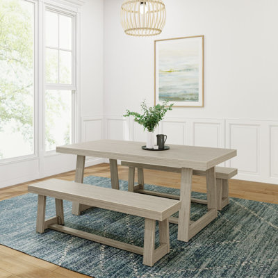 Linzy 6-Person Solid Wood Dining Set