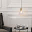 Luminaire suspendu moderne 1 lumière avec verre bullé