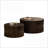Dark Brown Vintage Nesting Coffee Table Set of 2 - Space-Saving, Easy-Clean for Living Room, Office &amp; Dining