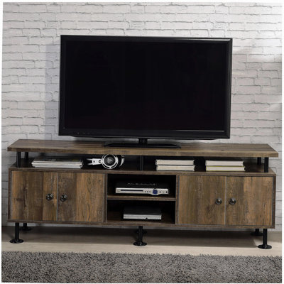 Meuble télé 2 tablettes Rustic Oak