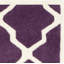 Tapis mauve / ivoire en laine Carolene-19273598