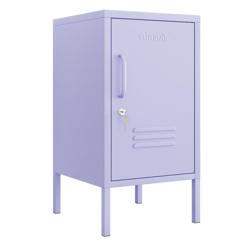 Union Single door End Table 2 Tier Narrow Side Table with Metal Frame Multifunctional Home Table Easy to Assemble Adjustable partitions Single Door Coffee Table