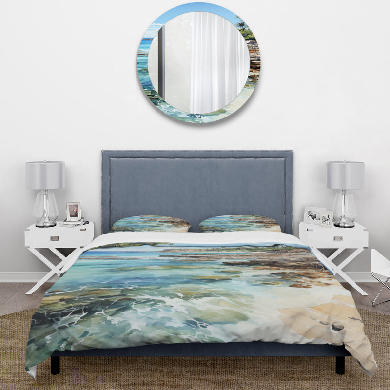 Ensemble de housse de couette en microfibre / polyester Beach Photo Tropical Paradise III