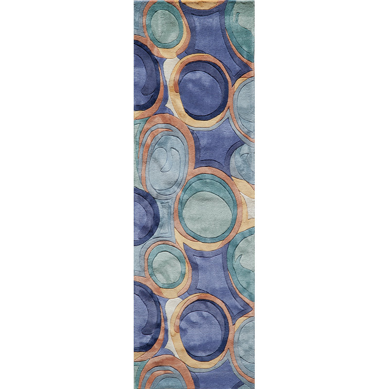 Ayano Wool Geometric Indoor Rug, Runner 2'6" x 8'