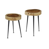 Brieta Solid Wood Top Nesting Tables