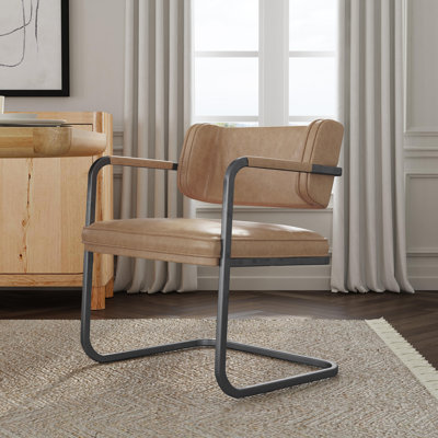 Chaise en cuir Fonda