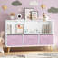 Bibliothèque pour enfants avec tiroirs en tissu pliables, présentoir à livres pour enfants, armoire de rangement pour jouets-113183111