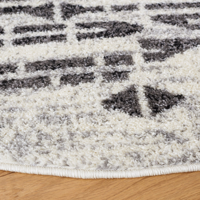 Tulum Performance Geometric Rug, Square 6'7"