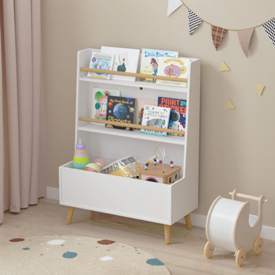 Bibliothèque pour enfants, porte-revues et livres, organisateur de livres, armoire de rangement pour jouets