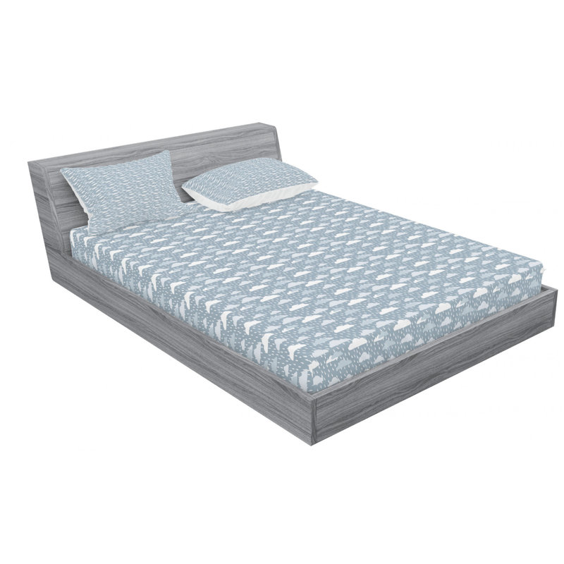 Microfiber Sheet Set, Queen Sheet Set with Fitted Sheet
