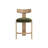 Horton Counter Stool - Rustic Oak - Forest Green-2063161007