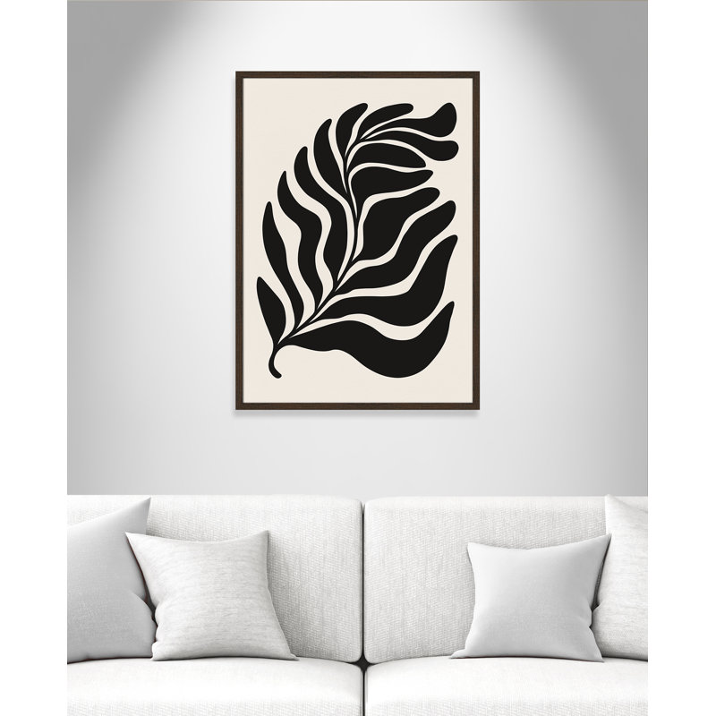«Flow of Nature Print» par Royle, L 25,5 po x H 35,5 po, Grain de bois noyer, Impression encadrée