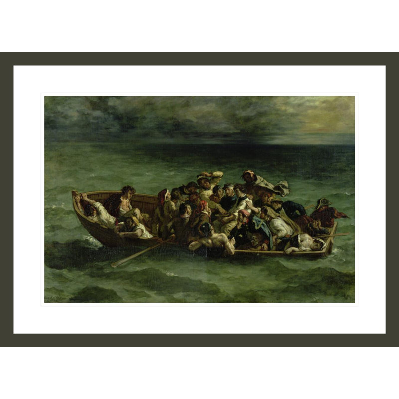 Le naufrage de Don Juan par Eugène Delacroix, impression giclée sur cadre, H 21,82 po x l 29,5 po
