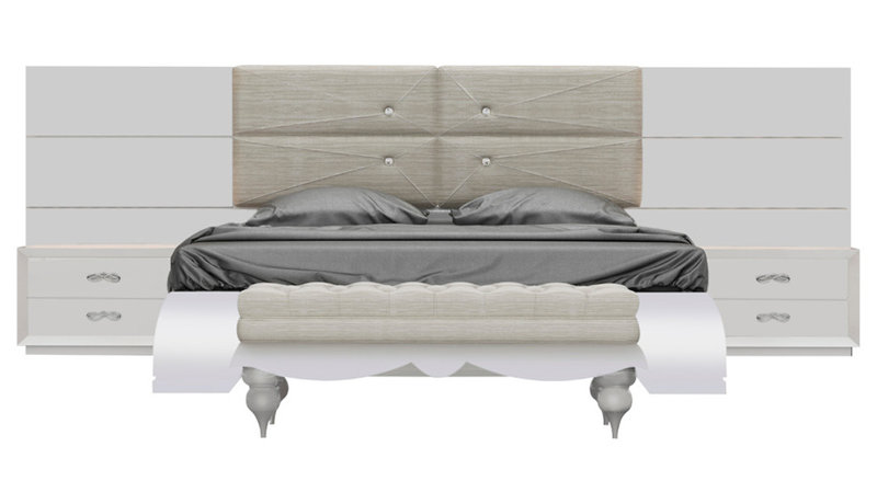 Klass 3 Piece Upholstered Bedroom Set, Queen