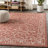 Hagerman Vintage Filigree Textured Weave Red/Beige Indoor/Outdoor Rug-1528227700