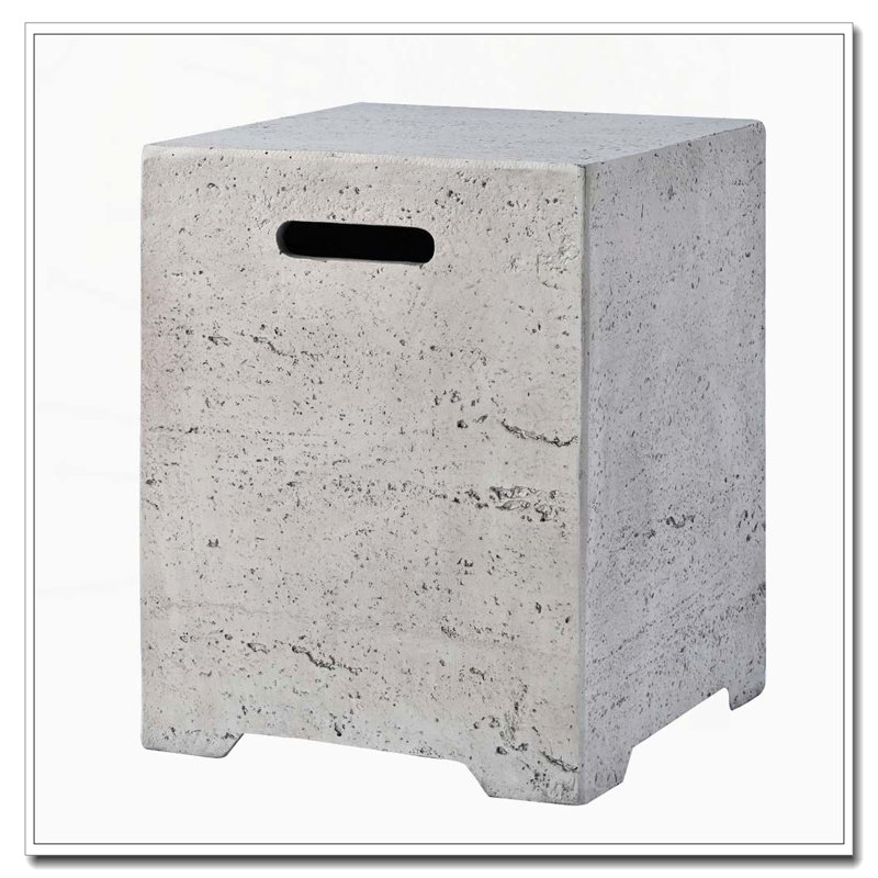 Table de couverture de réservoir de propane 15,75 po MGO, support de réservoir de propane léger 20 lb avec poignées des deux côtés