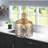 Arata 1-Light Hammered Glass Dimmable Adjustable Pendant Light Fixture-2146104996