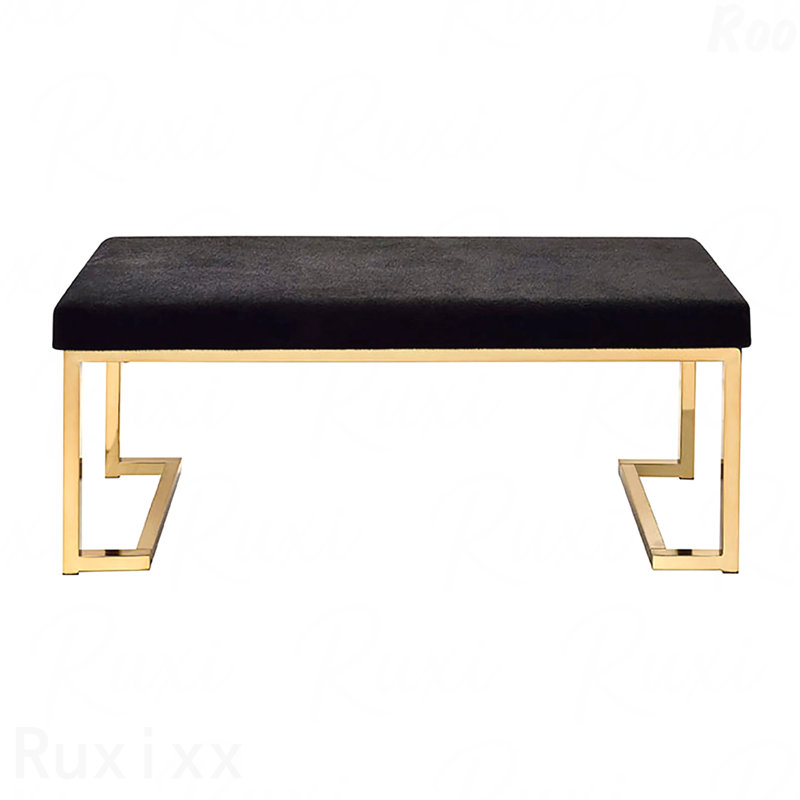 Banc - Base en métal en forme de C, H 18,5 po x l 40,5 po x P 16,5 po