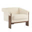 Chaise d'appoint 34 "Mid-Century